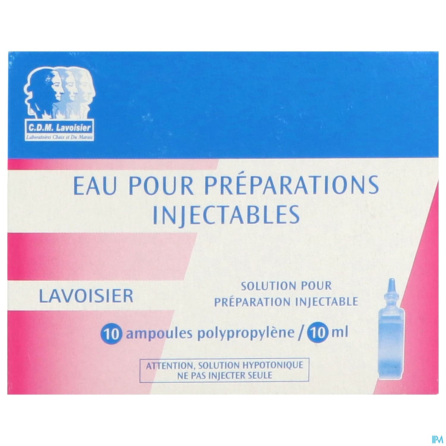 EAU PPI LAVOISIER AMP PP 10ML 10