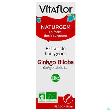 Vitaflor Naturgem Extrait Bourgeon Bio Ginkgo 15ml