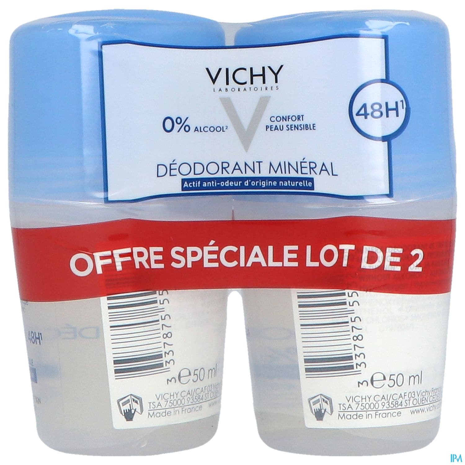VICHY DEO S/ALU MIN 48H BILL50MLX2
