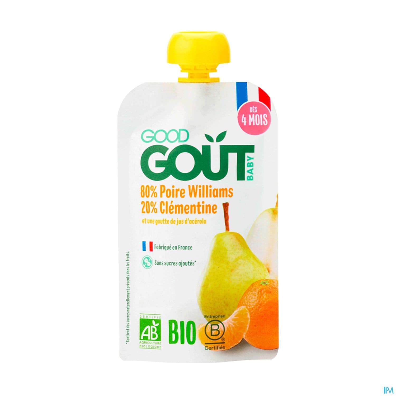 GOODGOUT POIRE CLEMENTINE BIO 120G