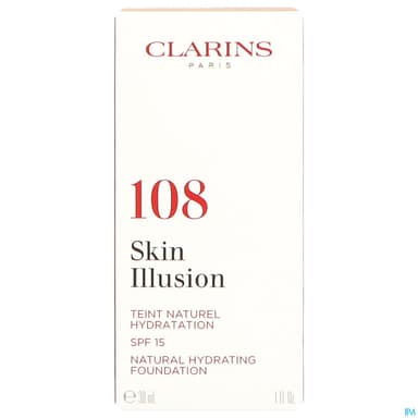 Clarins Skin Illusion Fond De Teint Fluide 108 Sand 30ml