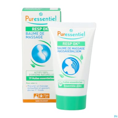 Puressentiel Baume De Massage Resp Ok Aux 19 Huile Essentielle 50ml