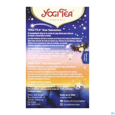 Yogi Tea Star Salutation Bio Infusette 17