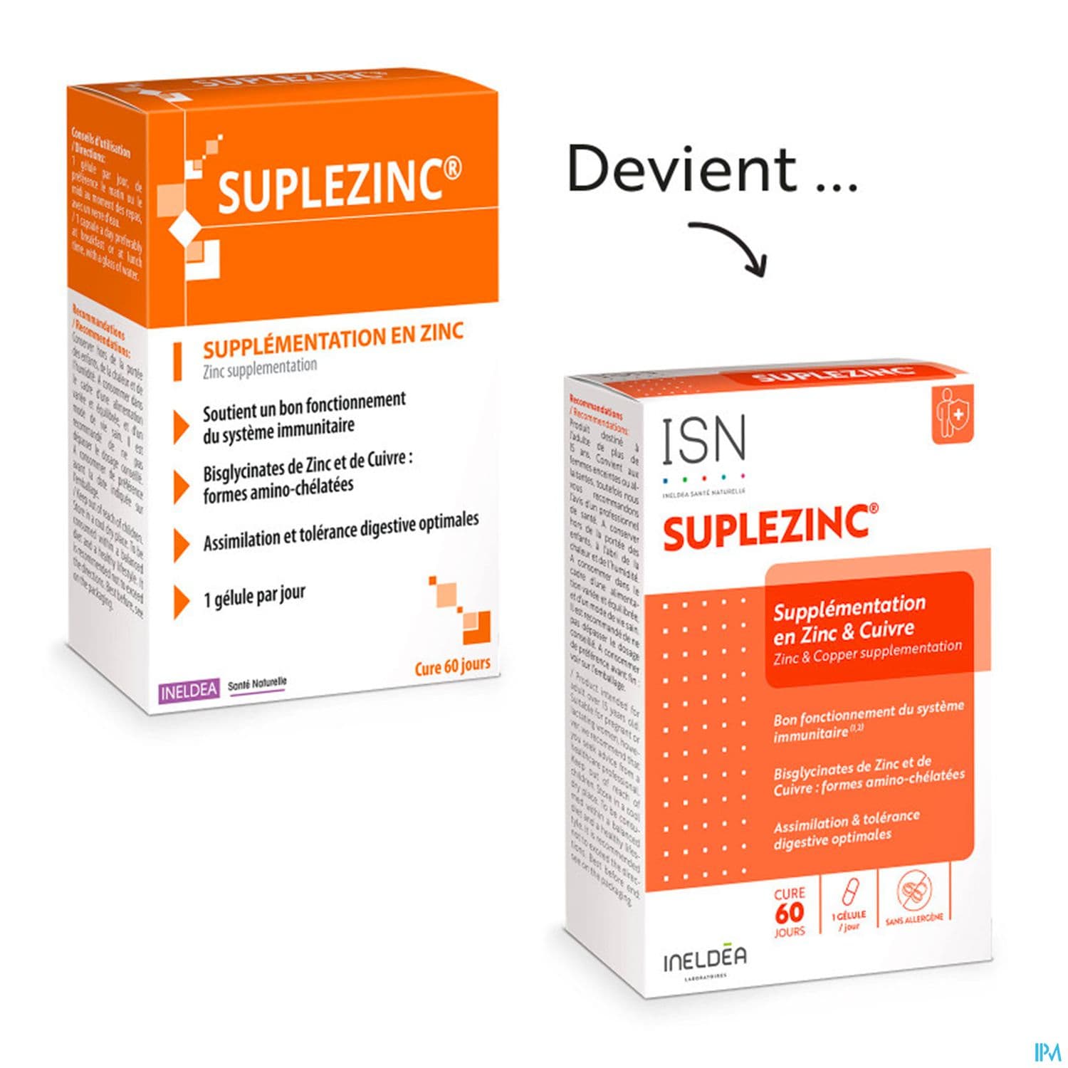 Ineldea Isn Suplezinc Supplementation Zinc Gelule 90