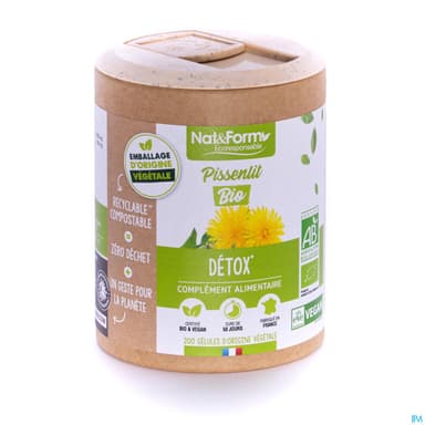 Nat Et Form Ecoresponsable Pissenlit Bio Gelule Vegetale 200