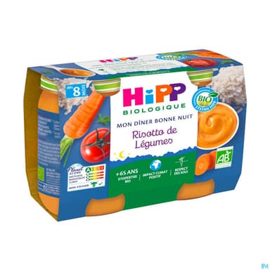 HIPP RISOTTO LEG 190G X2