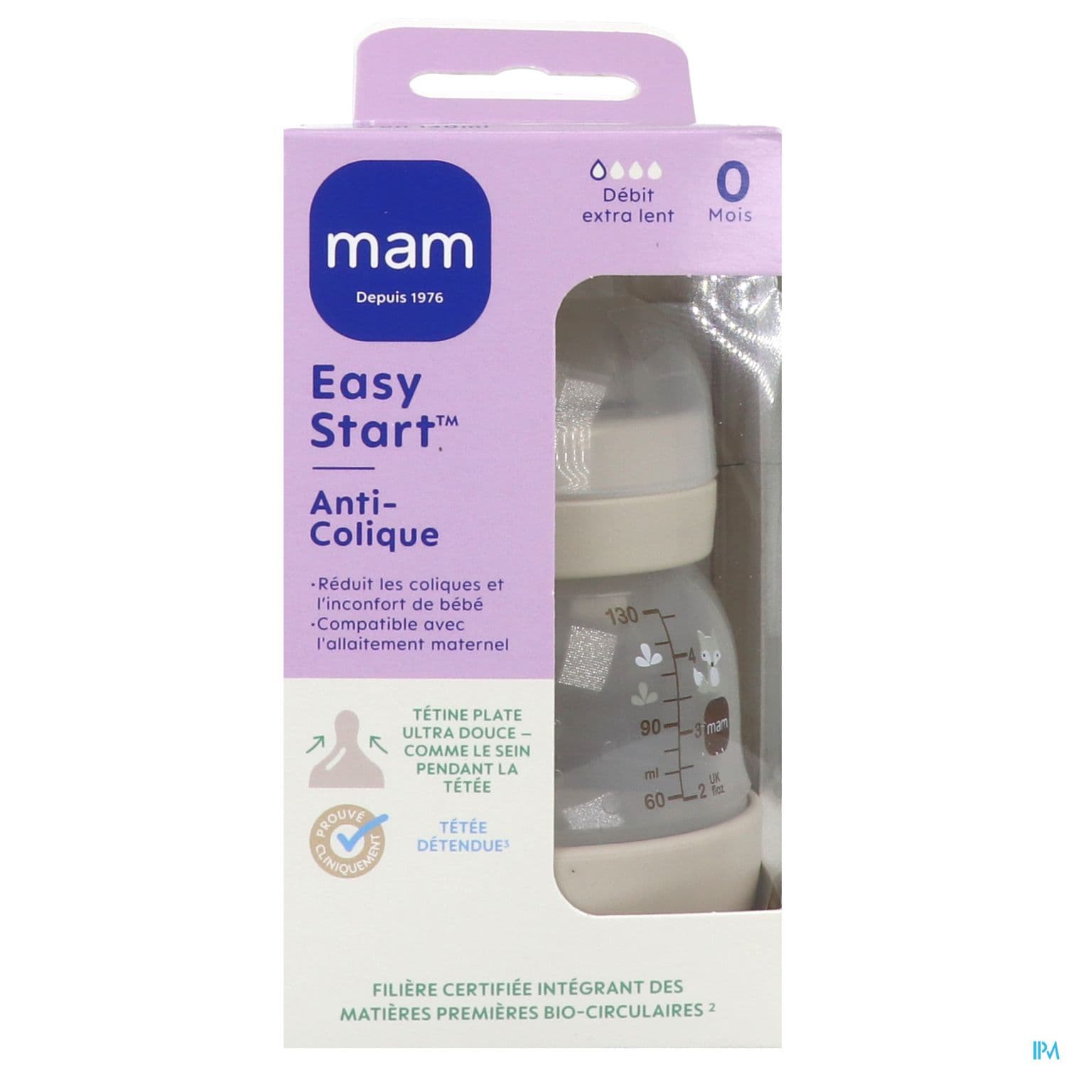MAM BIB E ST A/COL SABLE D0 130ML