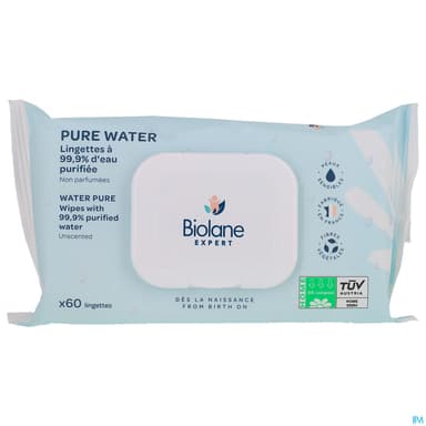 Biolane Expert Lingette Pure Water 60