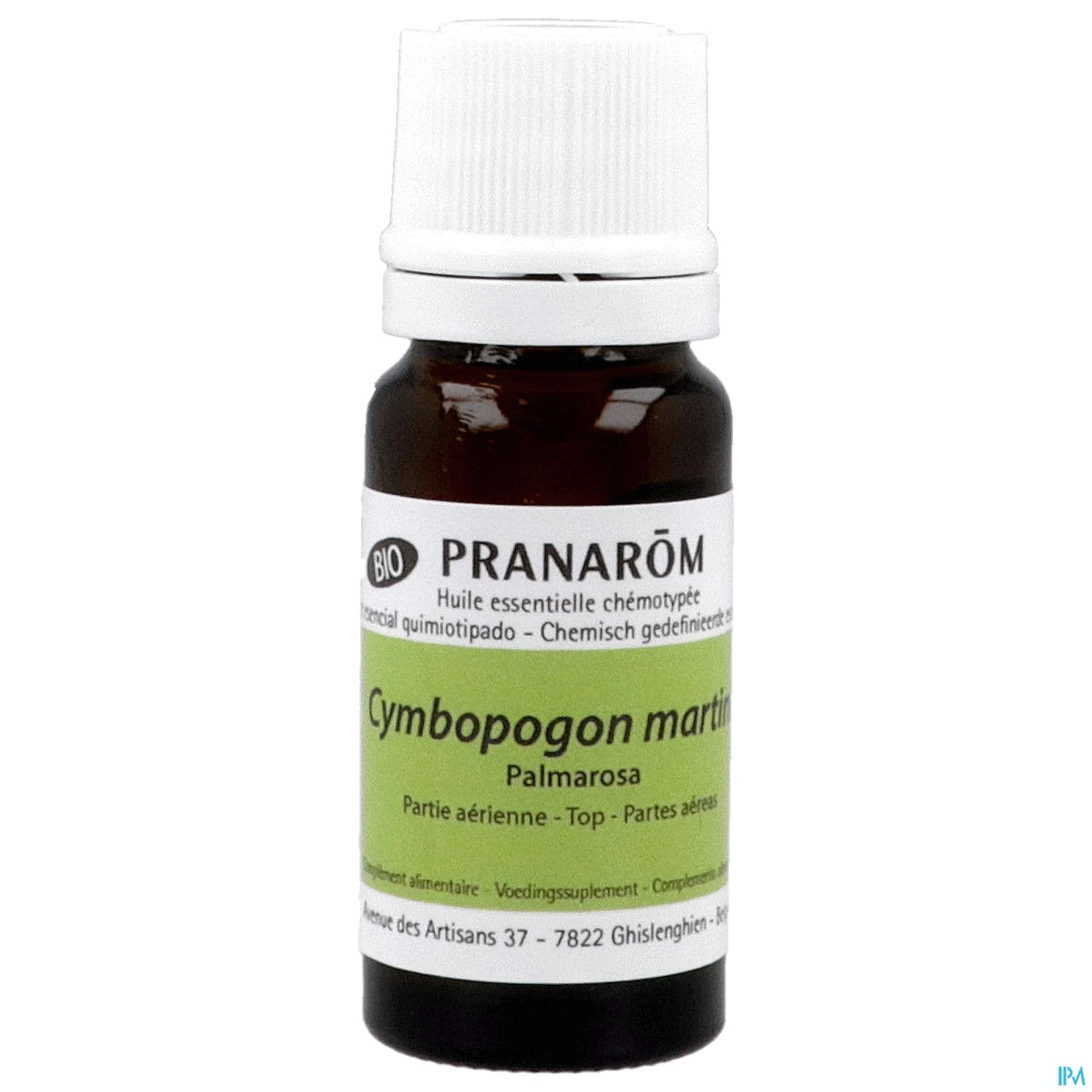 Pranarom Huile Essentielle Bio Palmarosa Partie Aerienne 10ml