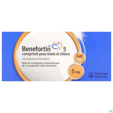 Benefortin 5mg Chien Comprime 140