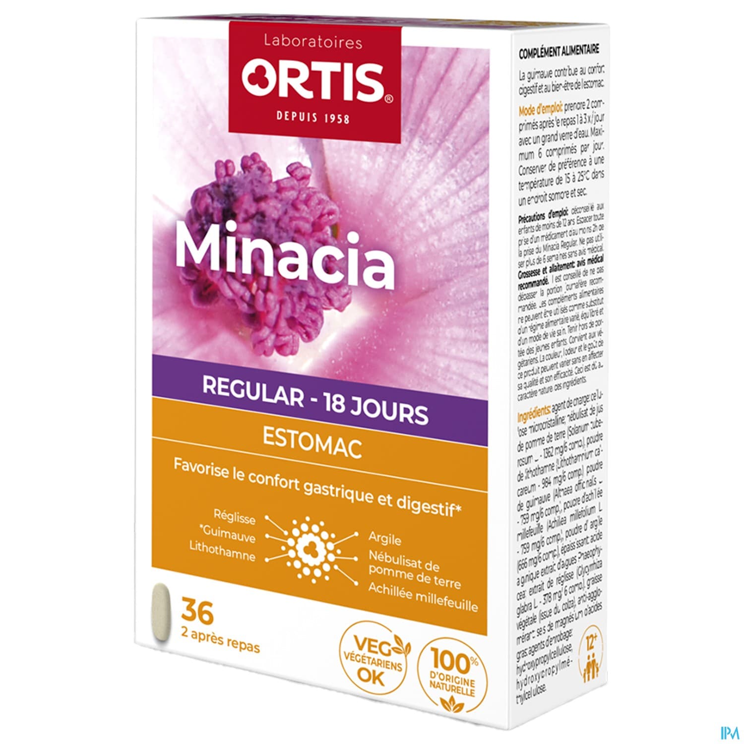 MINACIA REGULAR ORTIS CPR 36