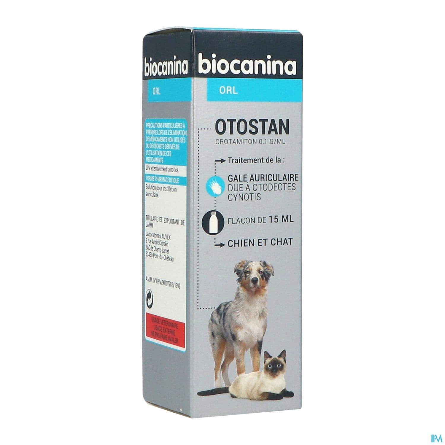 BIOCANINA OTOSTAN GTT AURIC 15ML