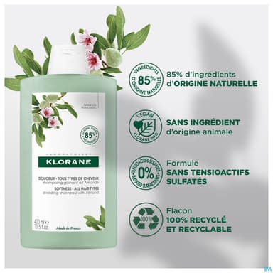KLORANE SH AMANDE 400ML