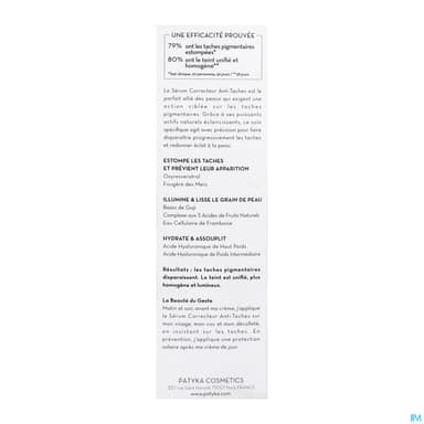 PATYKA SERUM CORRECT A/TACHE 30ML