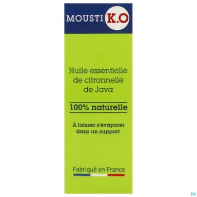 Marque Verte Moustiko Huile Essentielle De Citronnelle Flacon Compte Goutte 30ml