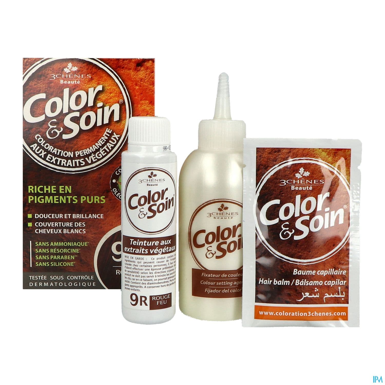 3 CHENES COLOR/SOIN RGE FEU 9R
