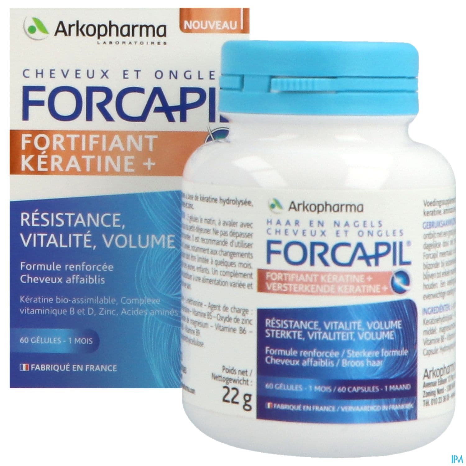Arkopharma Forcapil Fortifiant Keratine+ Gelule 60
