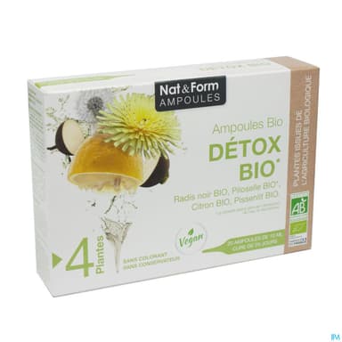 Nat Et Form Ampoule Detox Bio 10ml 20