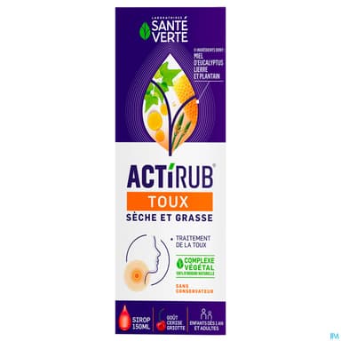 ACTIRUB SANTE VERTE SRP TOUX 150ML