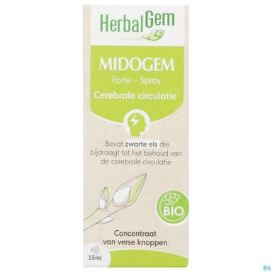 Herbalgem Midogem Forte Gc25 Cerebral Bio Spray 15ml
