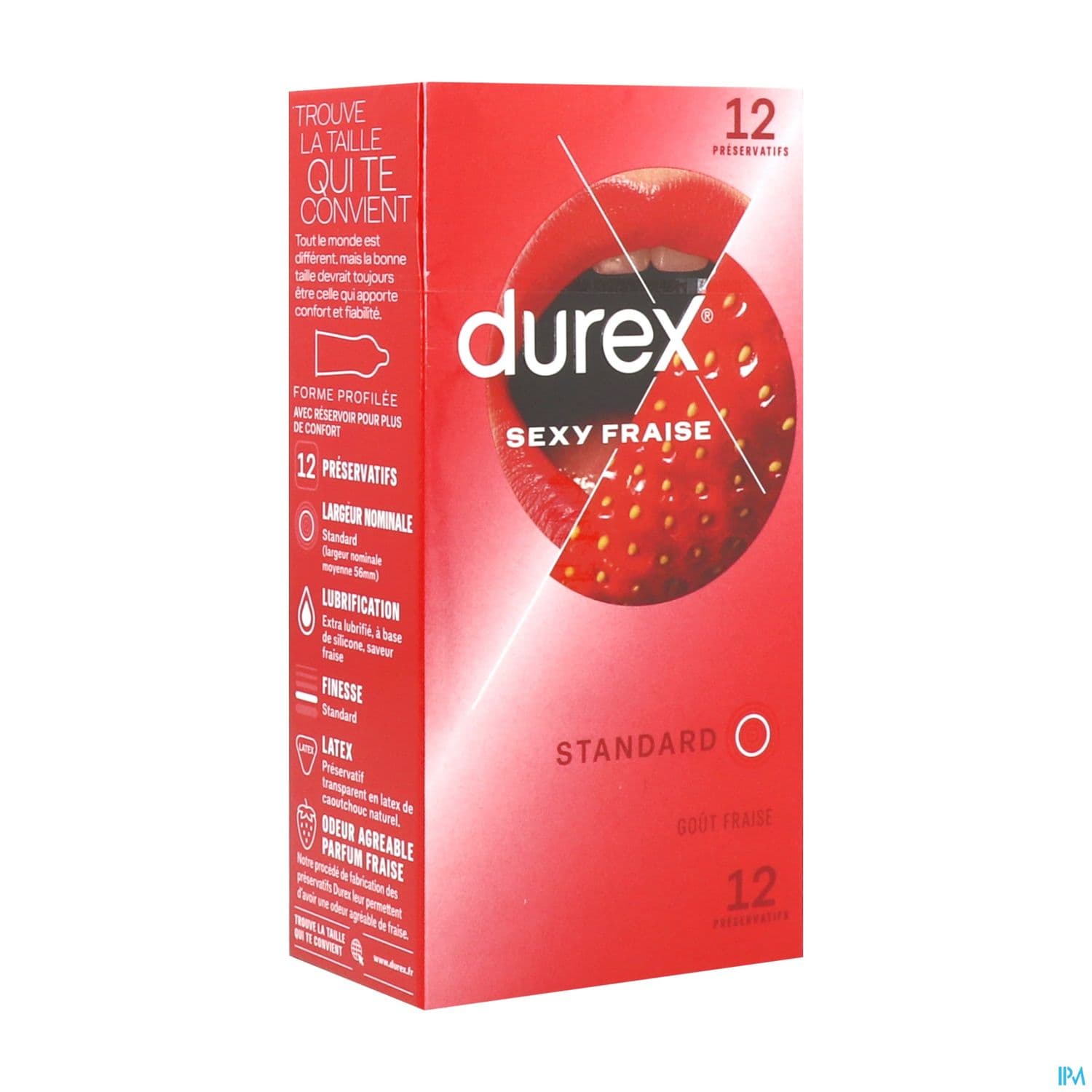 Durex Sexy Preservatif Fraise 12