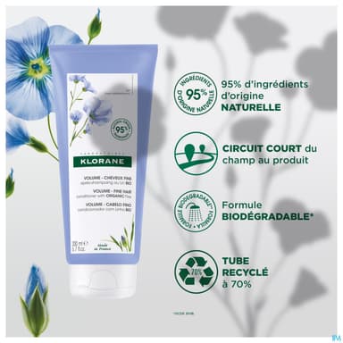 KLORANE AP/SH BAUME LIN BIO 200ML