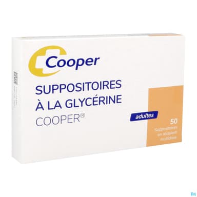 Cooper Suppositoire Glycerine Adulte 50