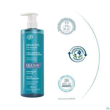 KERACNYL GEL MOUSSANT 400ML