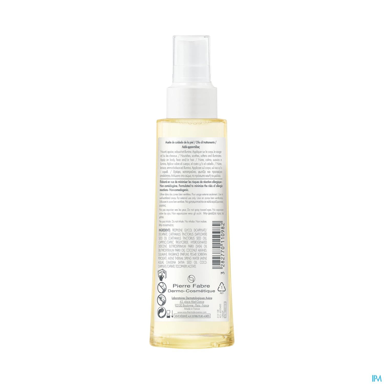 AVENE BODY HLE SOIN 100ML