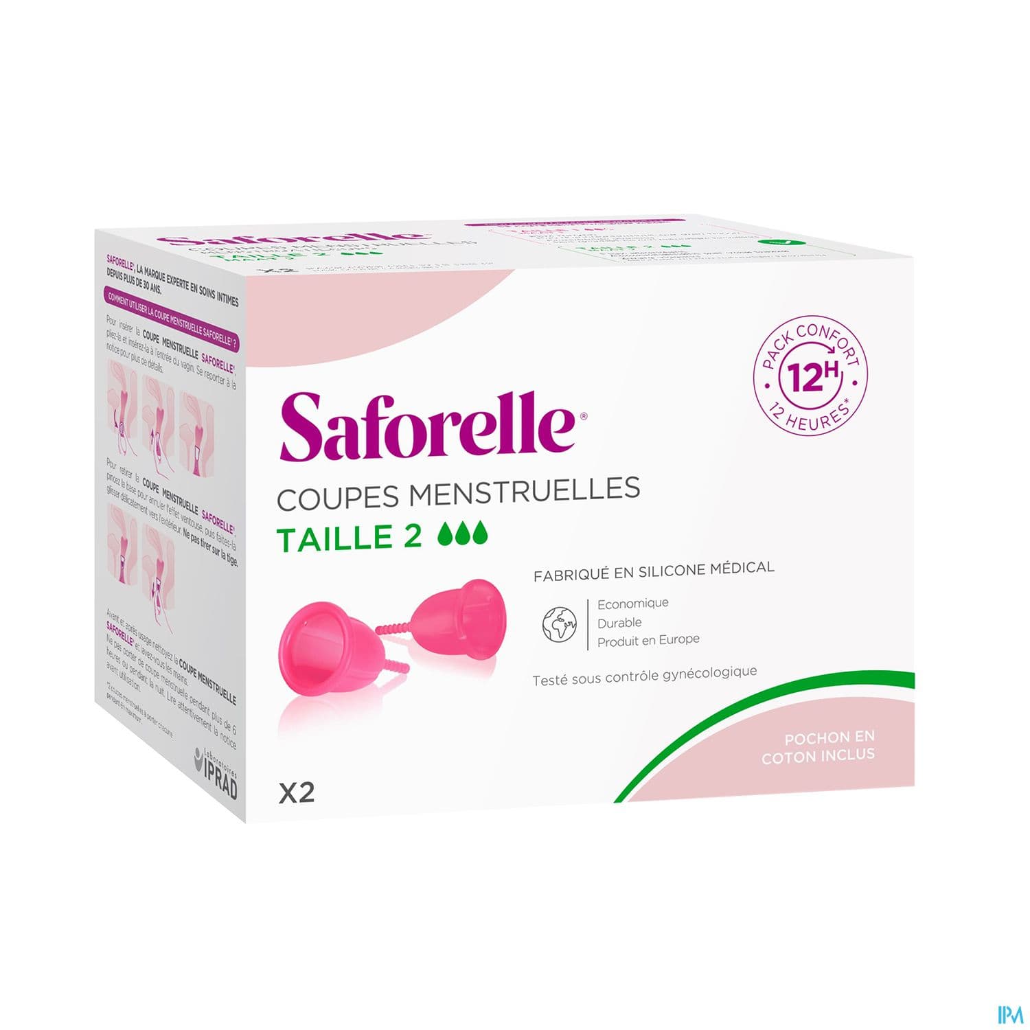 SAFORELLE COUPE MENSTRUELLE T2 X2.