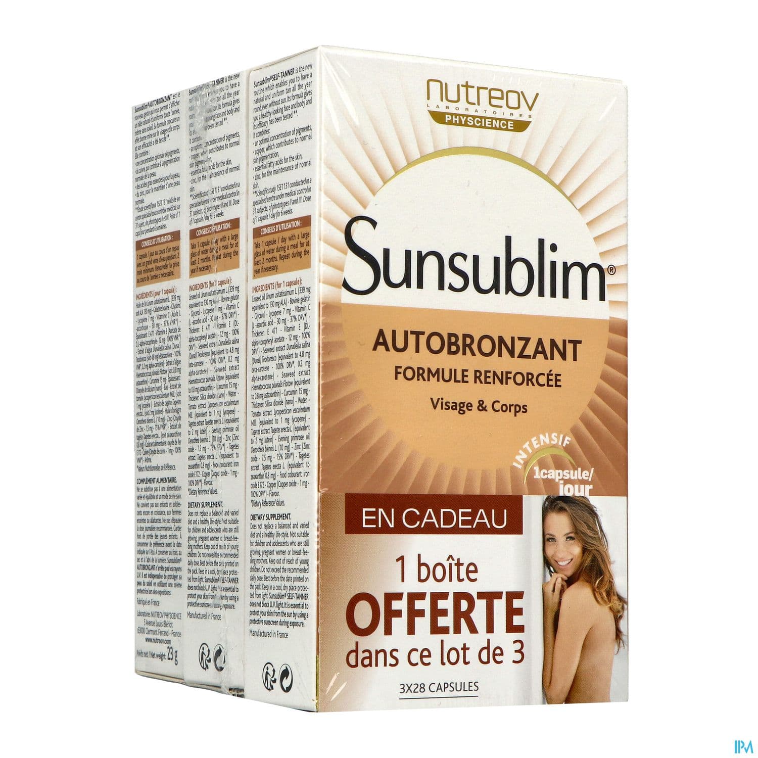 SUNSUBLIM AUTOBRONZ ULTRA CAPS28X3 — Pharmacie Palm Beach