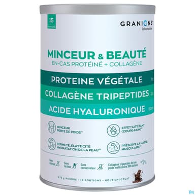 Granions Proteine Vegetale Minceur Beaute Poudre 275g Gout Chocolat