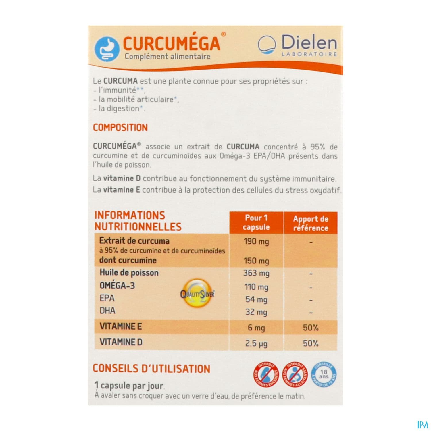 CURCUMEGA DIELEN CAPS 60
