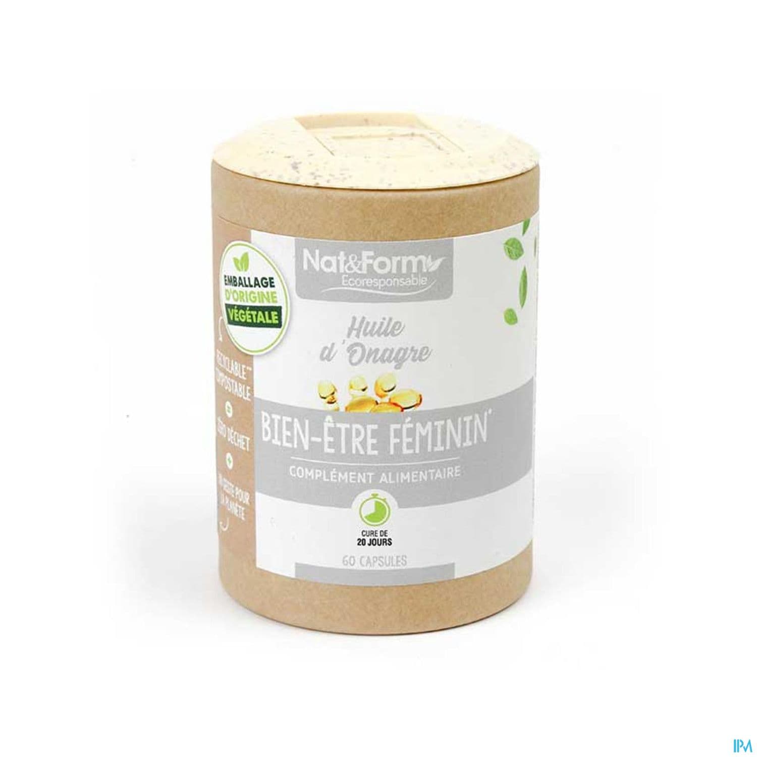 Nat Et Form Ecoresponsable Huile Onagre Bio Capsule 120