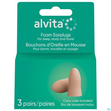 ALVITA BOUCHON OREILLE MOUSSE 3P