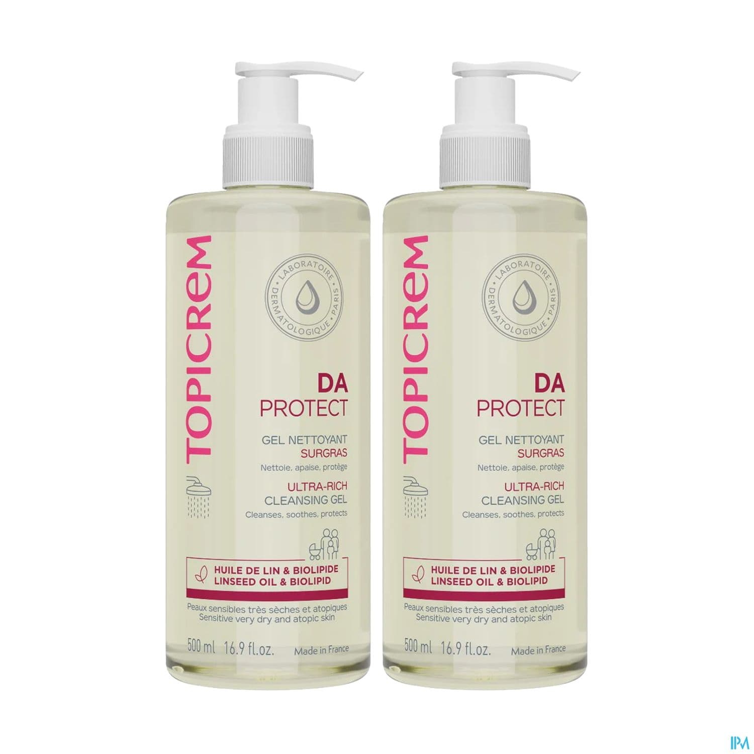 TOPICREM DA PROT GEL NETT SUR2X500