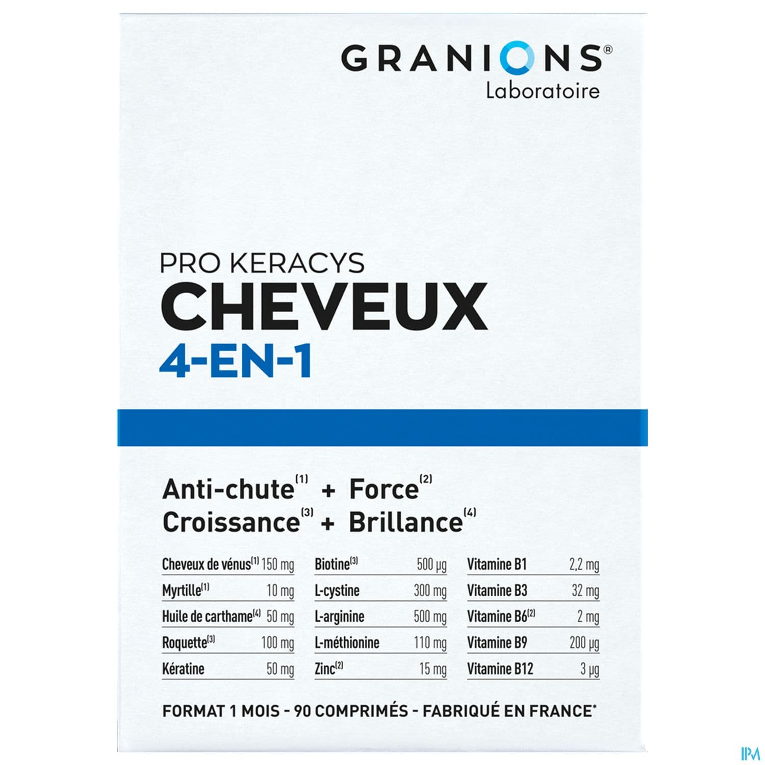 Granions Pro Keracys Cheveux 4en1 1mois Comprime 90