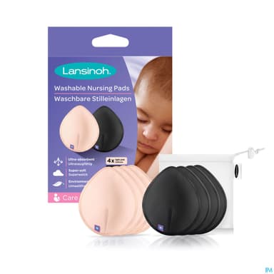 Lansinoh Coussinets D'allaitement Lavables X8