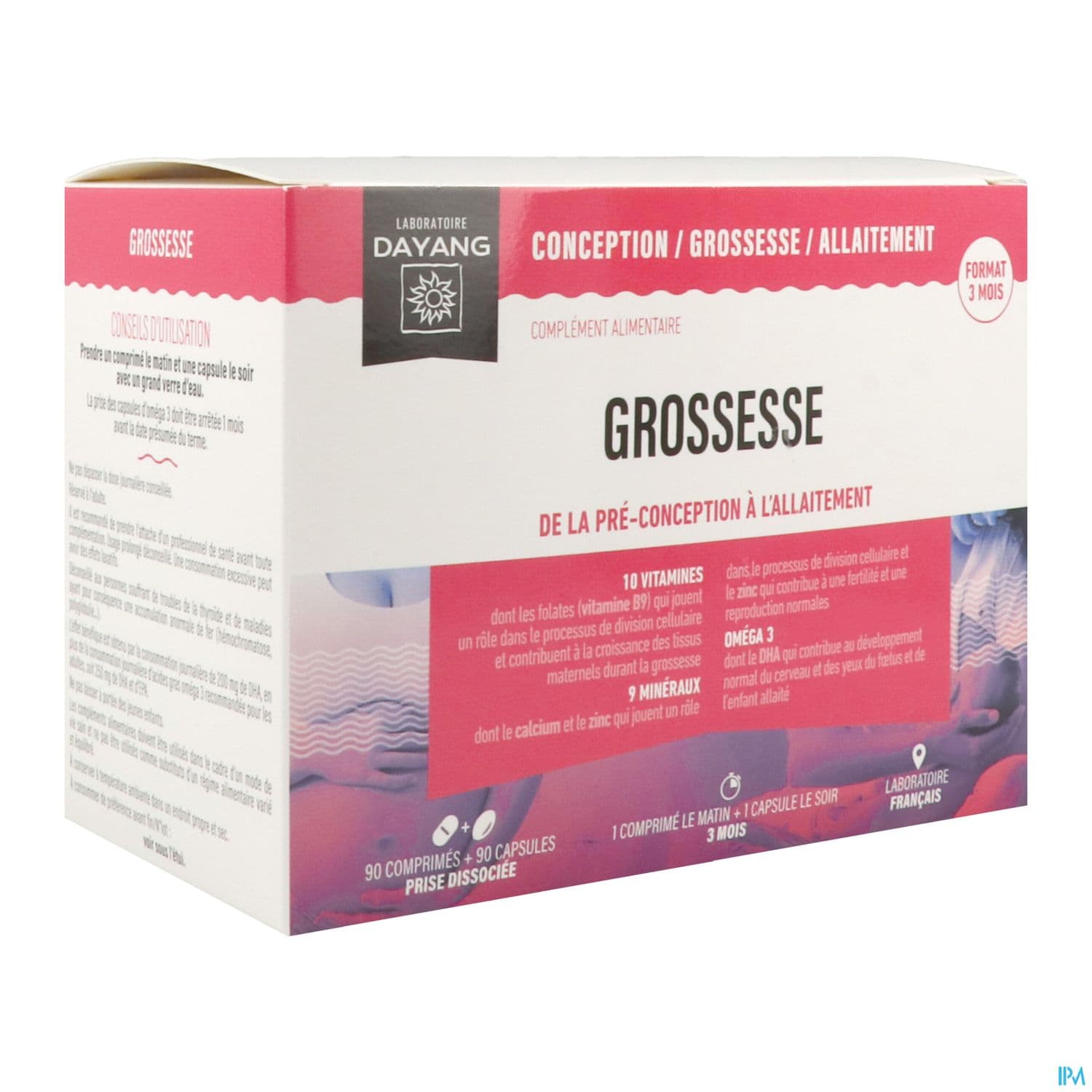 Dayang Grossesse 3mois Comprime 90 + Capsule 90 — Pharmacie des Fleurs 7/7