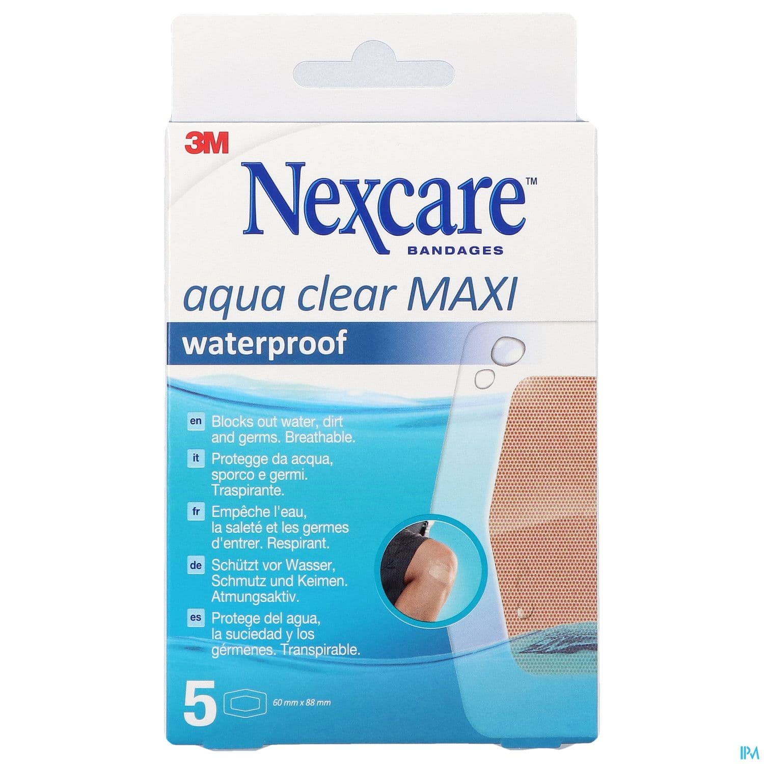 3m Nexcare Aqua 360 Pansement Maxi Sans Latex Coudes Et Genoux 5