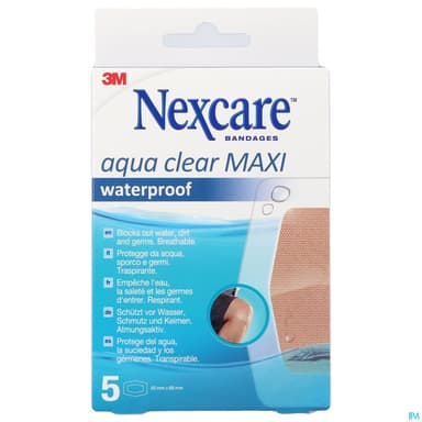 3m Nexcare Aqua 360 Pansement Maxi Sans Latex Coudes Et Genoux 5