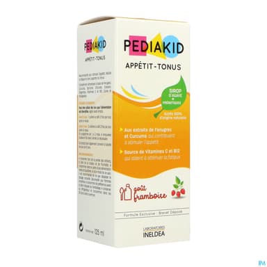 PEDIAKID APPETIT-TONUS SP FRAMBOISE FL/125ML
