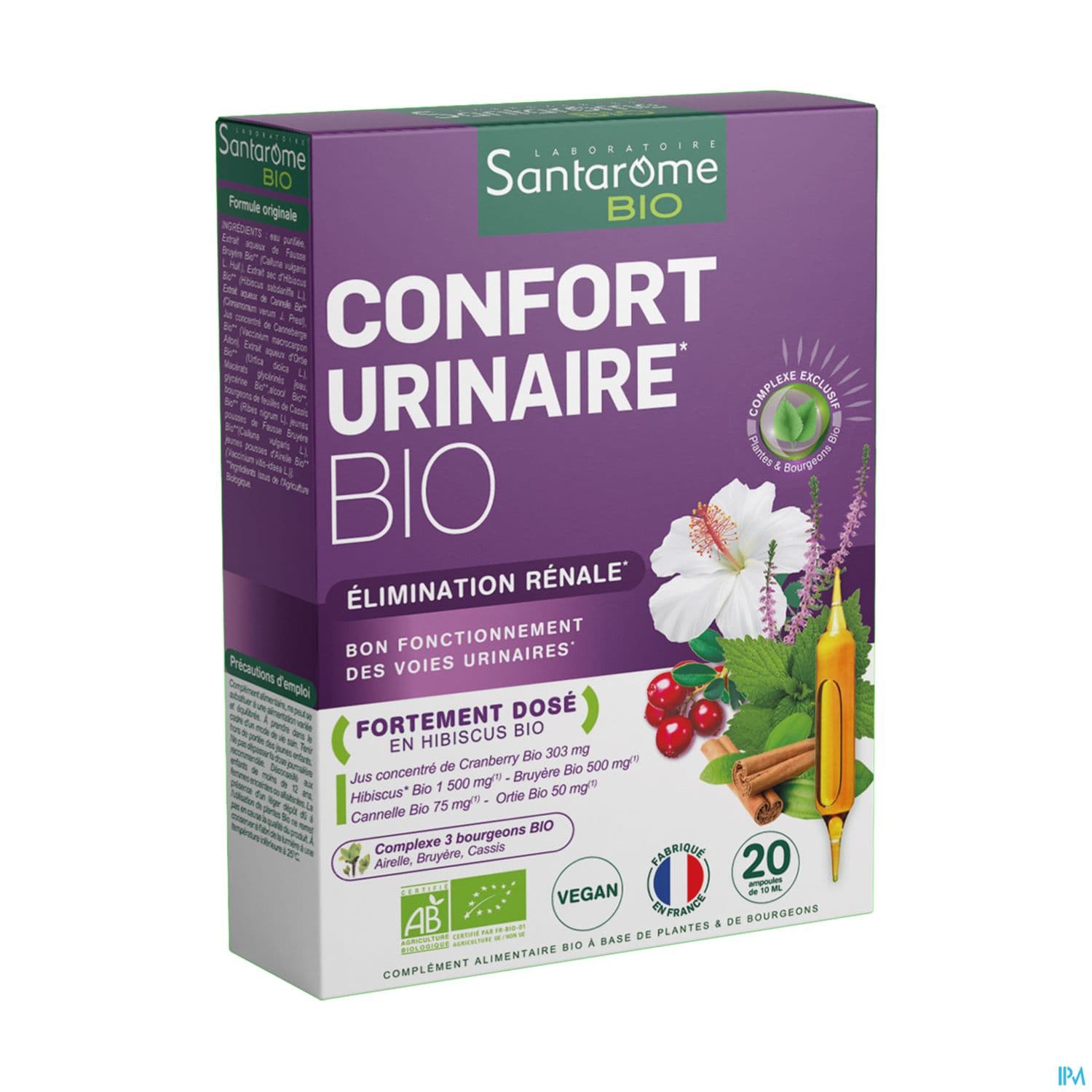 Santarome Bio Confort Urinaire Ampoule Buvable 10ml 20