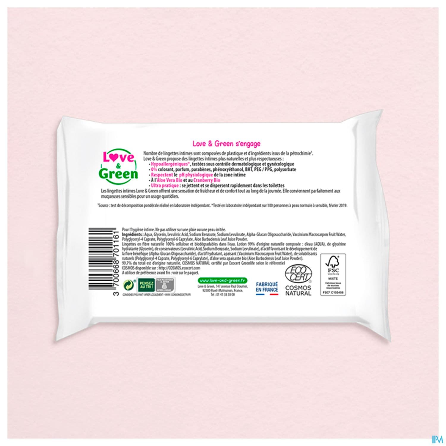 LOVE&GREEN LINGET INTIME APAIS X20