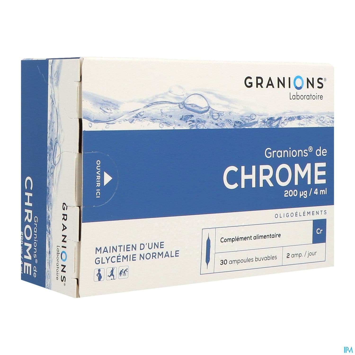 Granions Chrome 200mcg Solution Buvable Ampoule 2ml 30