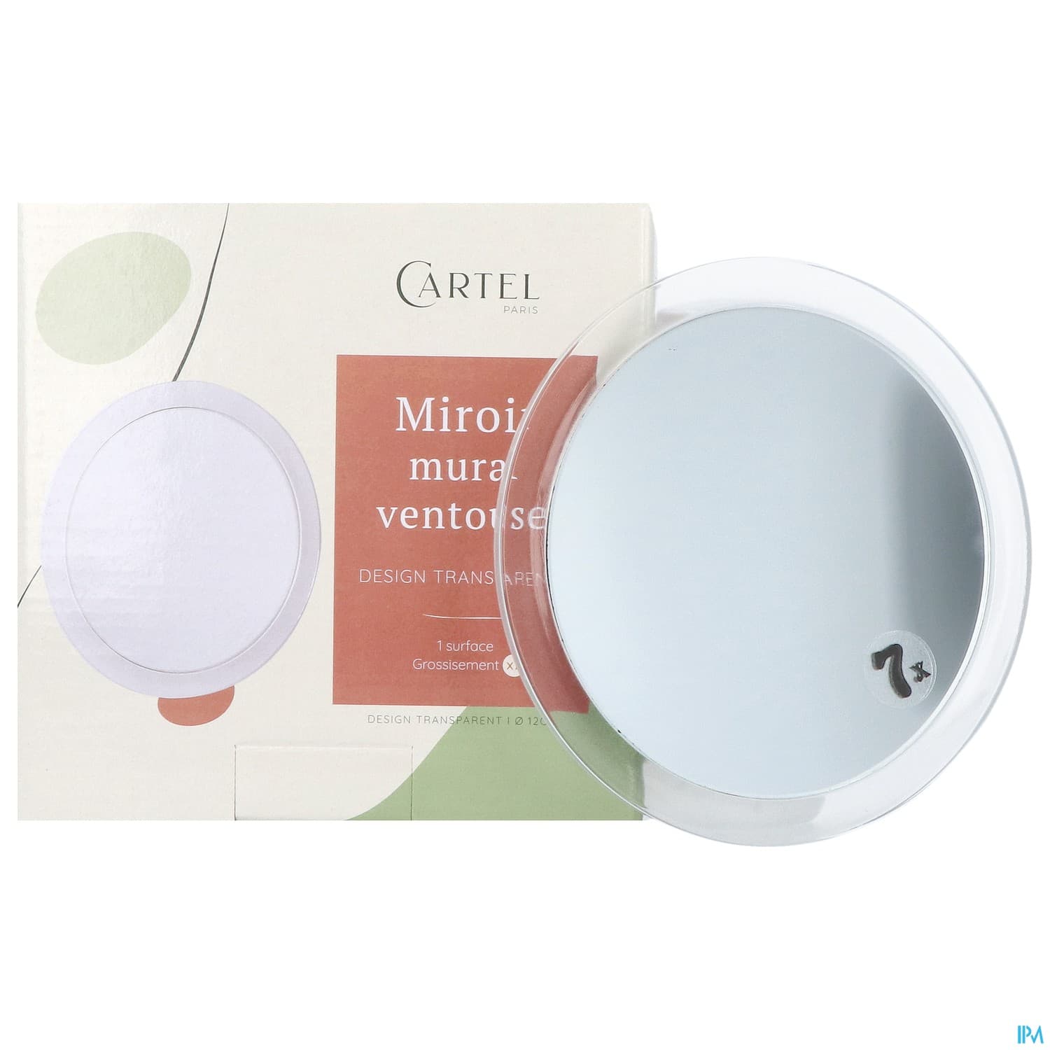 MIROIR CARTEL MUR VENTOUS TRANS12
