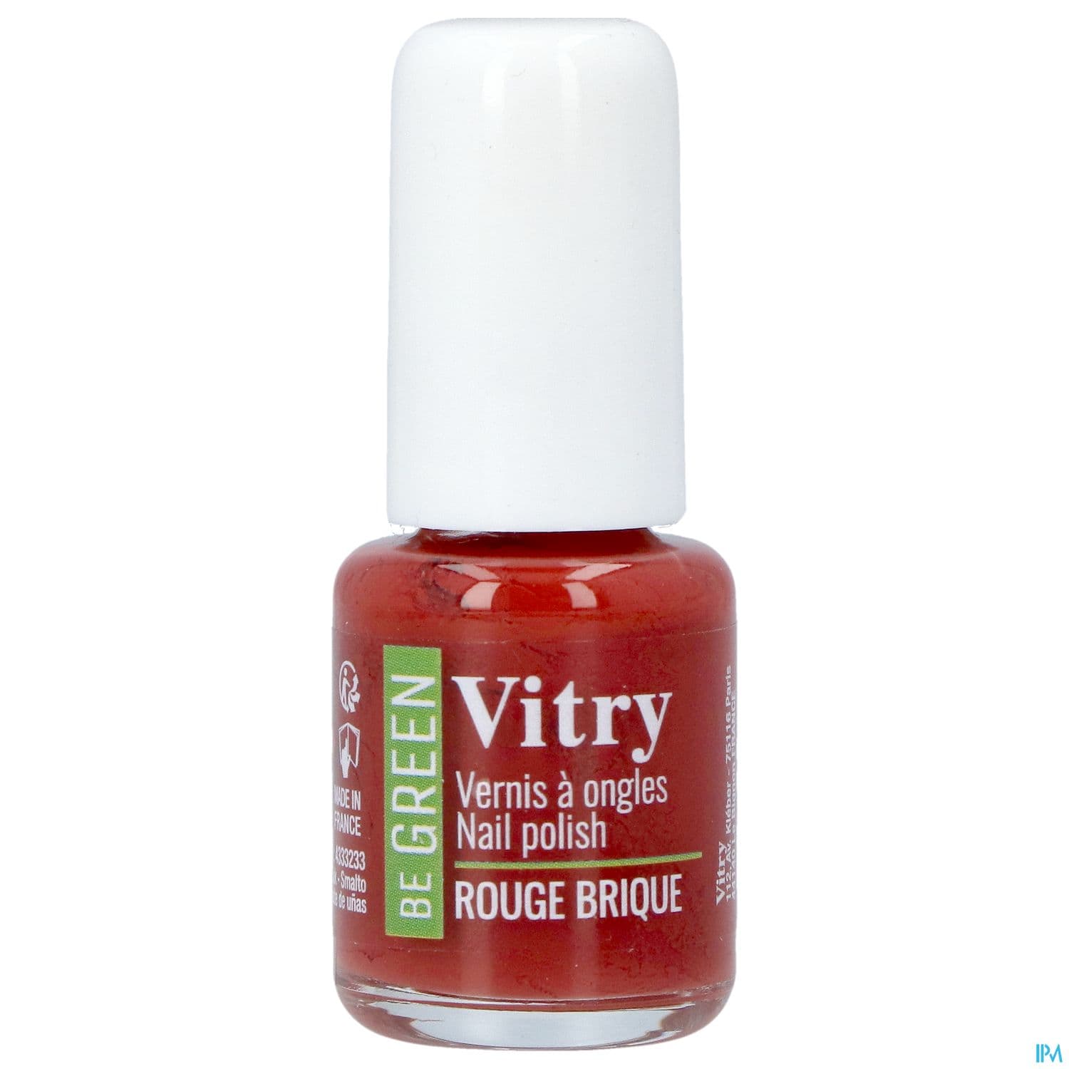 Vitry Be Green Vernis Ongles Rouge Brique 6ml