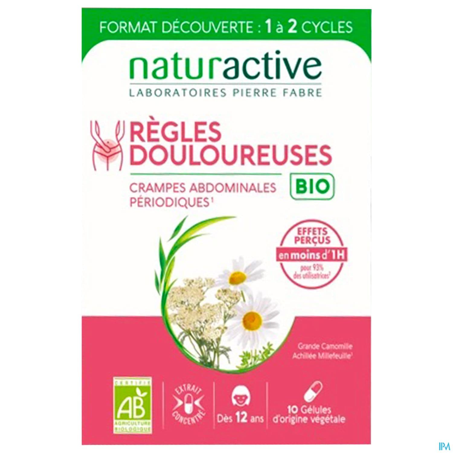 REGLES DOULOUREUSES NATURACTIV 10