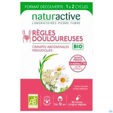 REGLES DOULOUREUSES NATURACTIV 10