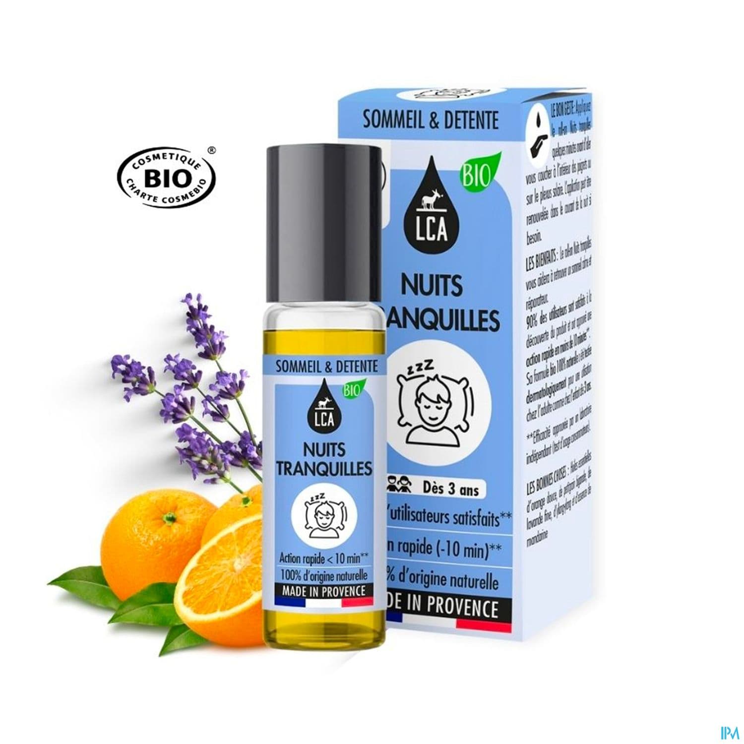 Lca Roll On Nuit Tranquille Bio 10ml